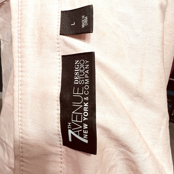 7TH AVENUE NEW YORK - Women Top - Light Pink - Size Large - Audrey Hepburn Style - Picture 3 of 5